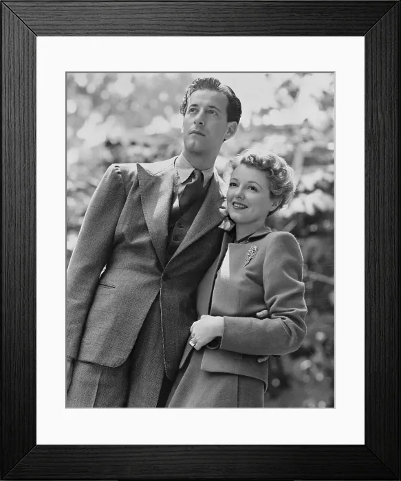 Framed Print : Janet Gaynor and Gilbert Adrian Framed Print : Janet Gaynor and Gilbert Adrian