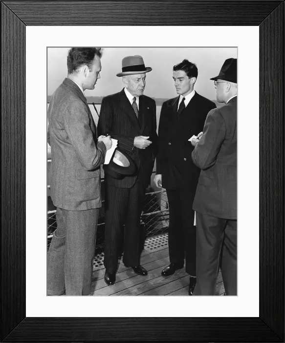 Framed Print : Thomas J. Watson Arriving in New York