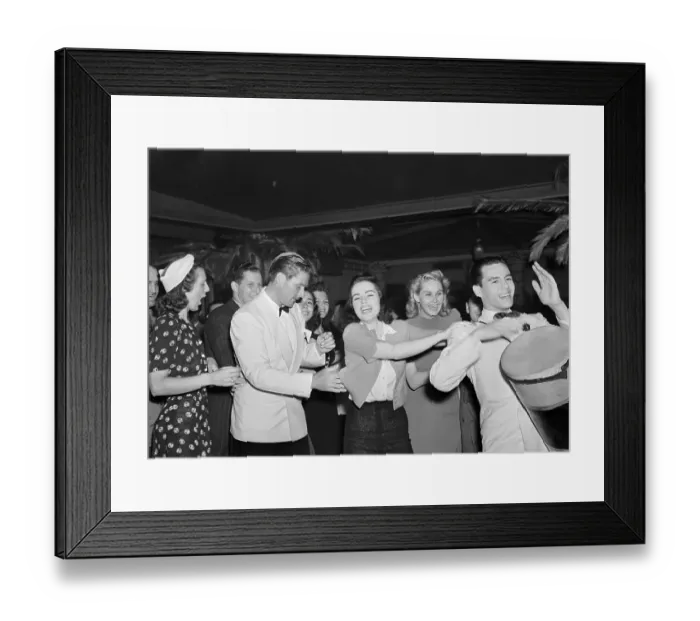 Framed Print : Desi Arnaz in a Conga Line Framed Print : Desi Arnaz in a Conga Line