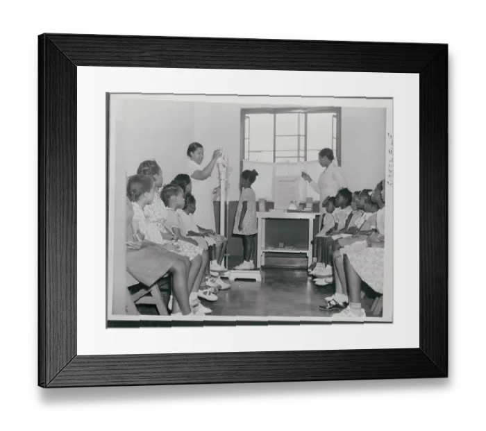 Framed Print : Girls Being Weighed In Framed Print : Girls Being Weighed In