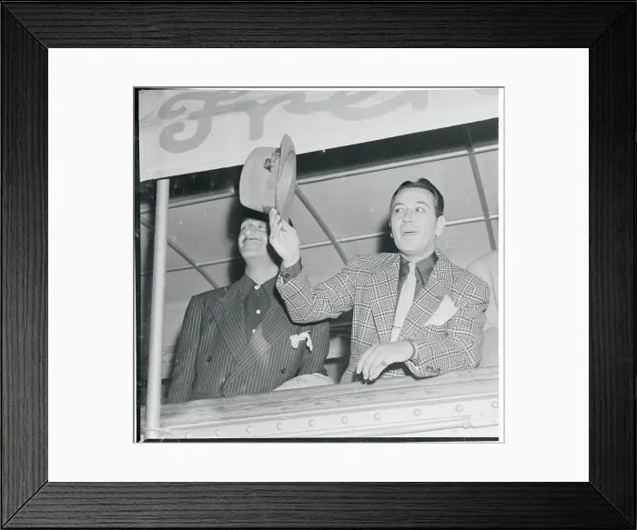 Framed Print : George Raft Aboard Framed Print : George Raft Aboard
