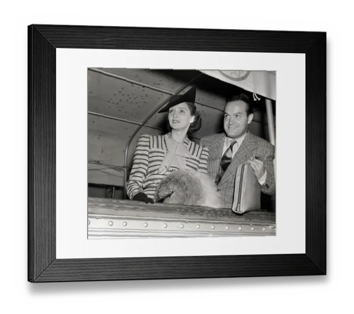 Framed Print : Bob Hope and Dolores Reade on S.S. Normandie Framed Print : Bob Hope and Dolores Reade on S.S. Normandie