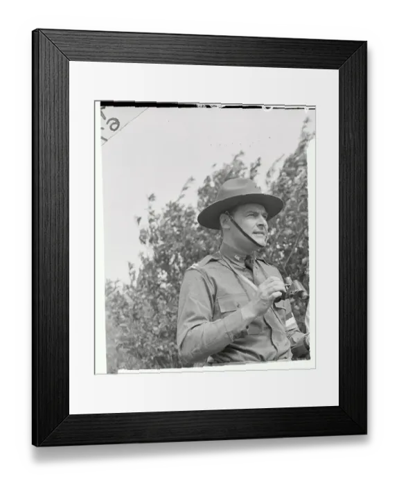 Framed Print : Henry Cabot Lodge Holding Binoculars Framed Print : Henry Cabot Lodge Holding Binoculars