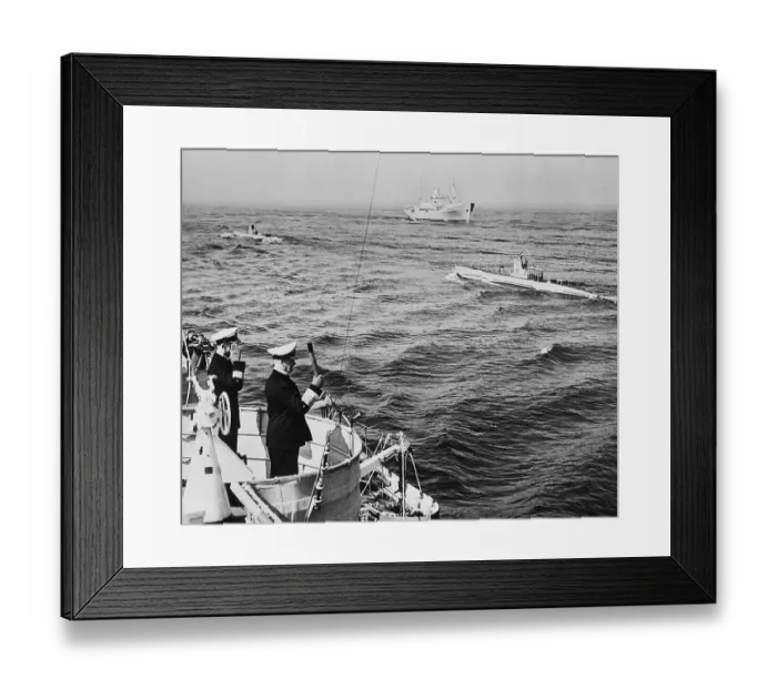 Framed Print : German Navy Commander Waving His Baton Framed Print : German Navy Commander Waving His Baton