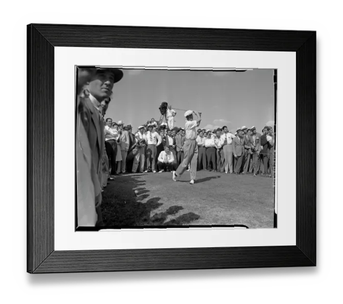 Framed Print : Byron Nelson Teeing Off Framed Print : Byron Nelson Teeing Off