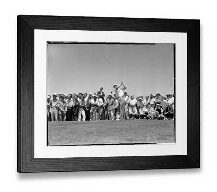 Framed Print : Byron Nelson Teeing Off Framed Print : Byron Nelson Teeing Off
