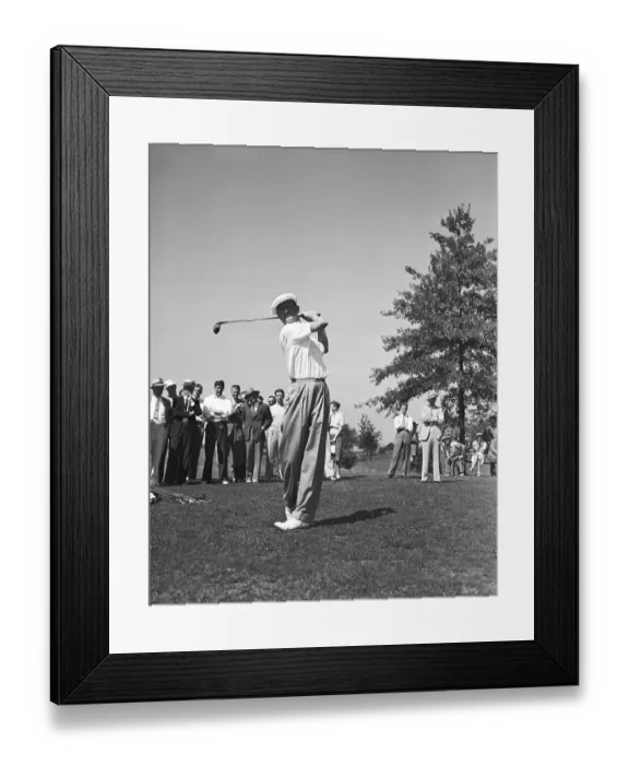 Framed Print : Byron Nelson Swinging Golf Club Framed Print : Byron Nelson Swinging Golf Club