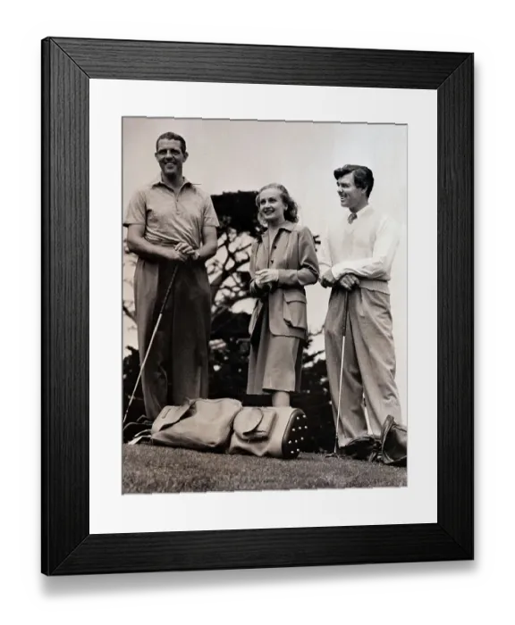Framed Print : Clark Gable and Carole Lombard at Golf Course Framed Print : Clark Gable and Carole Lombard at Golf Course