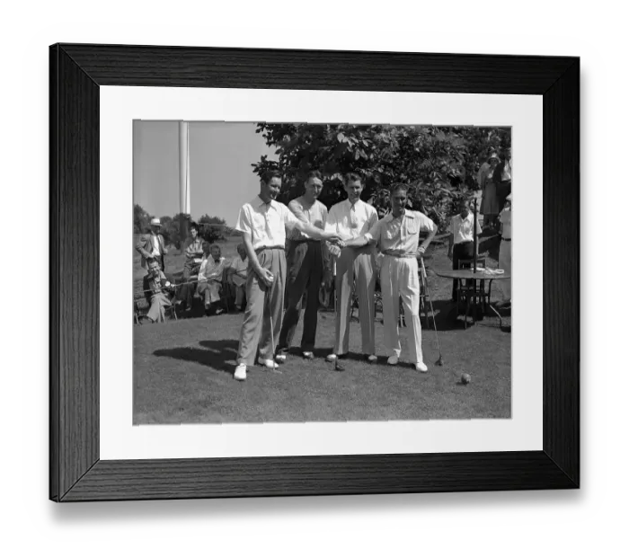 Framed Print : Semi-Finalists in 1939 PGA Tournament