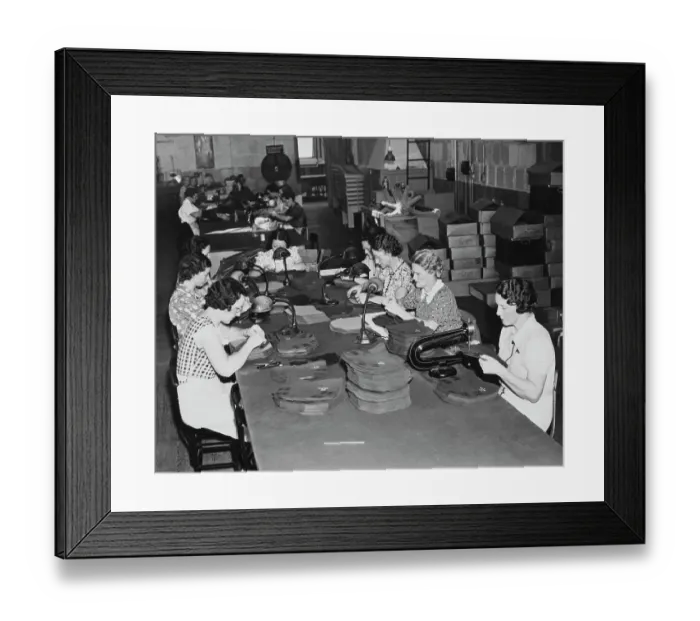 Framed Print : Army Makes Gas Masks Framed Print : Army Makes Gas Masks