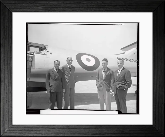Framed Print : Men Standing on Air Base Framed Print : Men Standing on Air Base
