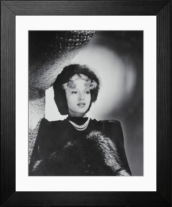 Framed Print : Portrait of Movie Actress Lana Turner Framed Print : Portrait of Movie Actress Lana Turner