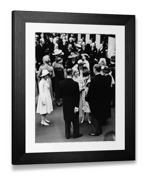 Framed Print : Joseph P. Kennedy with King and Queen Framed Print : Joseph P. Kennedy with King and Queen