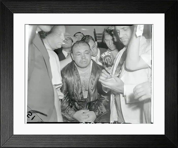 Framed Print : Tony Galento Relaxing in Dressing Room Framed Print : Tony Galento Relaxing in Dressing Room