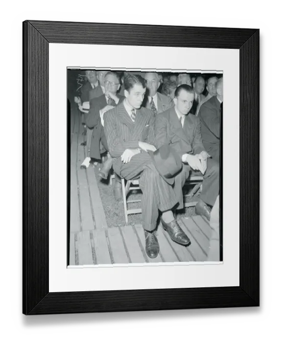 Framed Print : Alfred Vanderbilt Attending Boxing Match Framed Print : Alfred Vanderbilt Attending Boxing Match