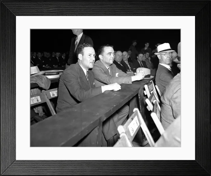 Framed Print : J. Edgar Hoover and Clyde Tolson at Louis-Galento Title Fight Framed Print : J. Edgar Hoover and Clyde Tolson at Louis-Galento Title Fight
