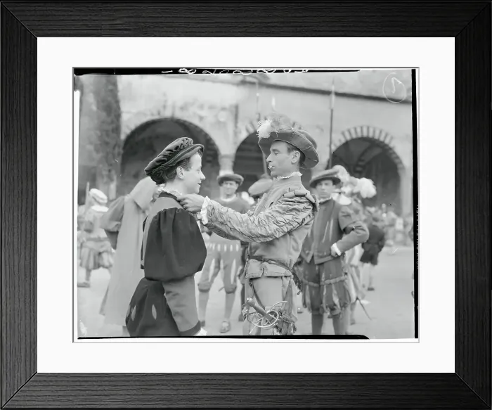 Framed Print : Florentine Gentleman and Page Boy