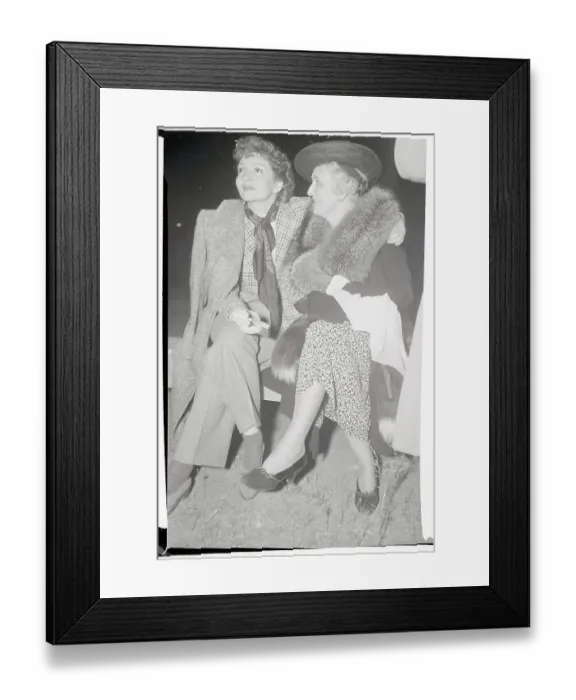 Framed Print : Claudette Colbert with Jeanne Colbert Framed Print : Claudette Colbert with Jeanne Colbert