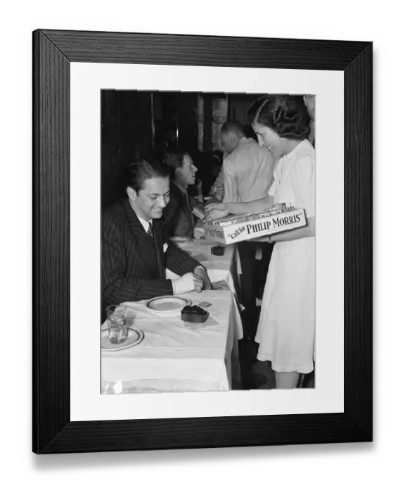 Framed Print : Bob Scott Buying Cigarettes at Kit Kat Club
