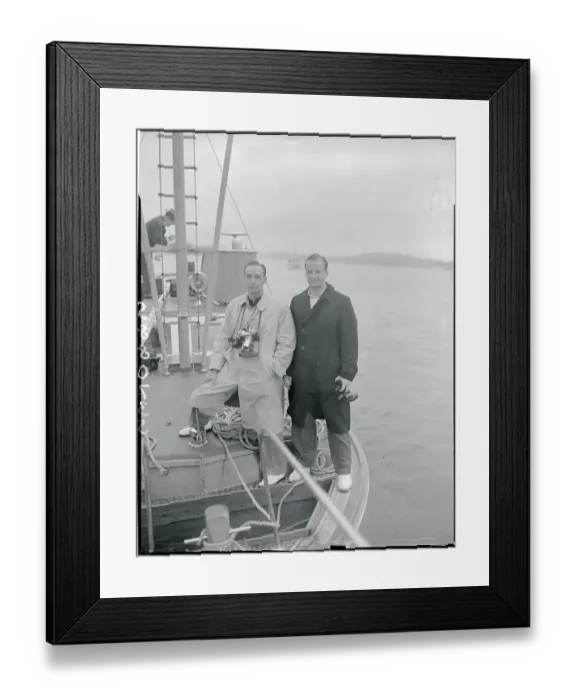 Framed Print : Portrait of Edsel and Benson Ford