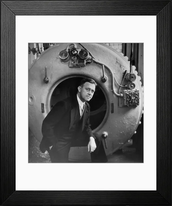 Framed Print : Portrait of Charles B Momsen Framed Print : Portrait of Charles B Momsen