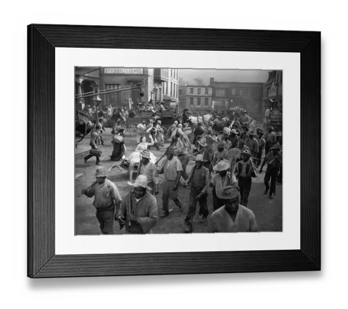 Framed Print : Scene Being Filmed-'Gone With The Wind Framed Print : Scene Being Filmed-'Gone With The Wind