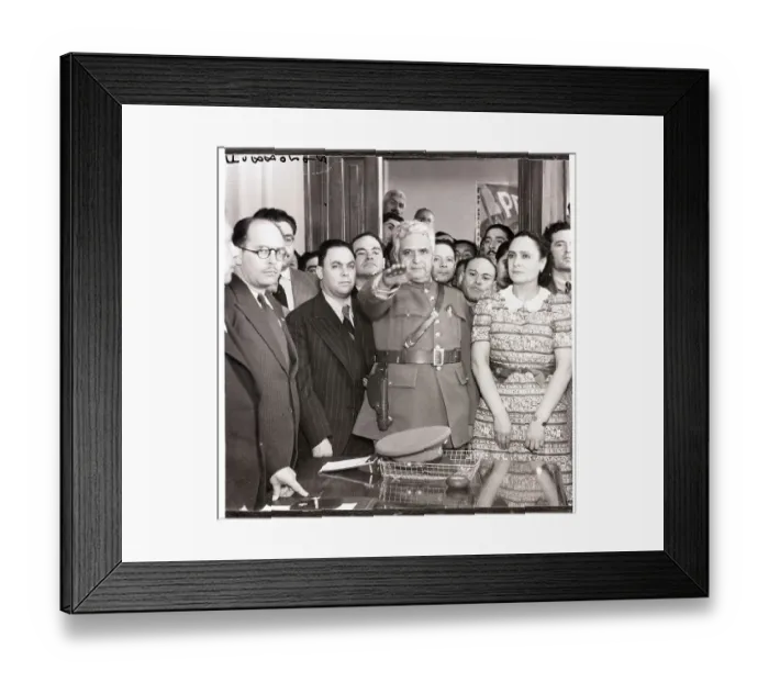 Framed Print : General Heriberta Jara with Followers Framed Print : General Heriberta Jara with Followers