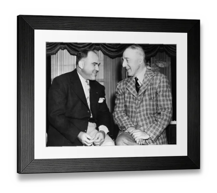 Framed Print : Hal Roach With David Griffith Framed Print : Hal Roach With David Griffith