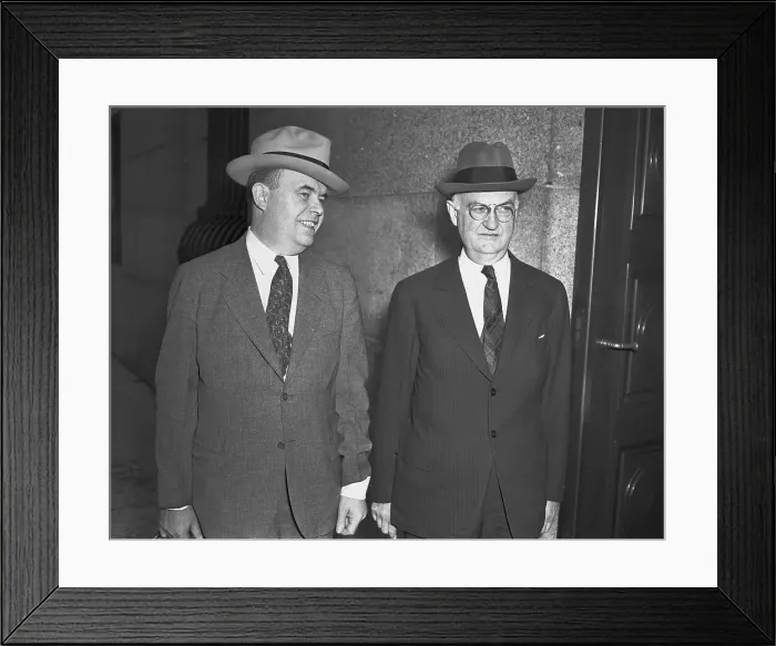 Framed Print : Martin T. Manton and His Lawyer Arriving for Trial Framed Print : Martin T. Manton and His Lawyer Arriving for Trial