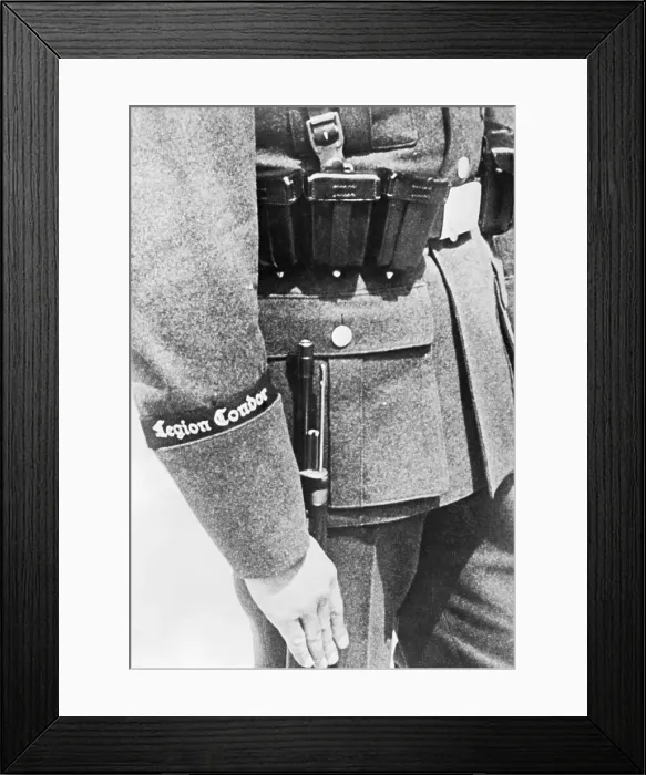 Framed Print : Armband of German Condor Legion Serving in Spain Framed Print : Armband of German Condor Legion Serving in Spain