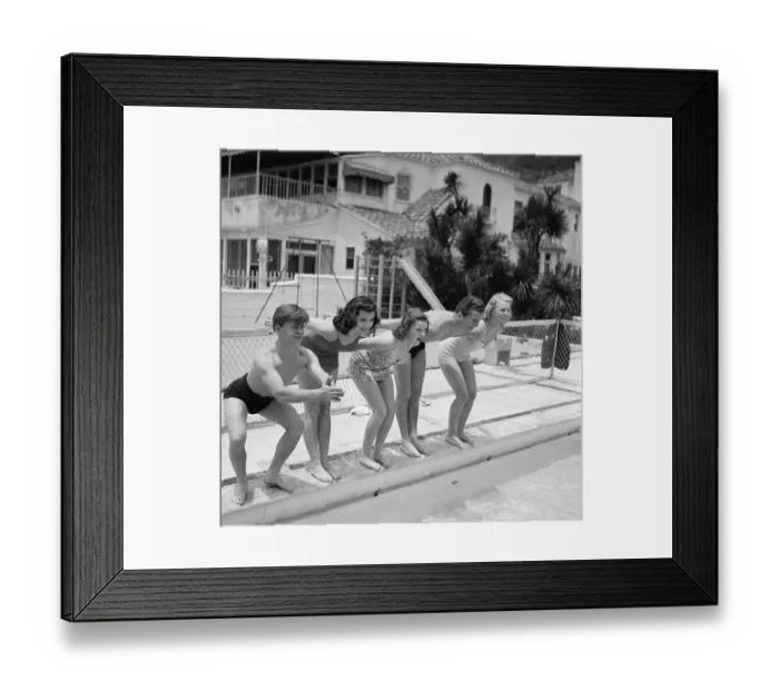 Framed Print : Judy Garland and Friends at Beach Party Framed Print : Judy Garland and Friends at Beach Party