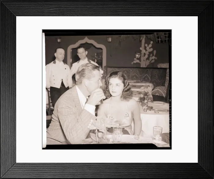 Framed Print : Bruce Cabot and Brenda Frazier at Club Framed Print : Bruce Cabot and Brenda Frazier at Club