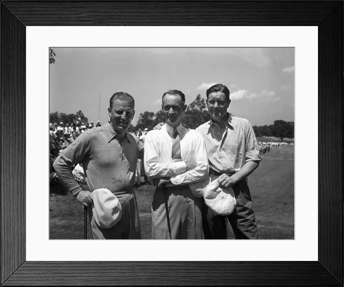 Framed Print : Craig Wood, Denny Shute, and Byron Nelson Framed Print : Craig Wood, Denny Shute, and Byron Nelson