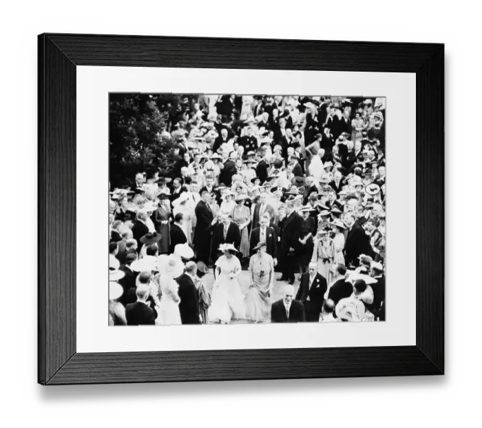 Framed Print : Garden Party at the British Embassy