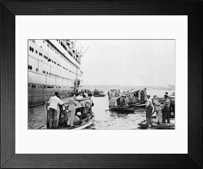 Framed Print : Suicide Boats Around S.S. St. Louis Framed Print : Suicide Boats Around S.S. St. Louis