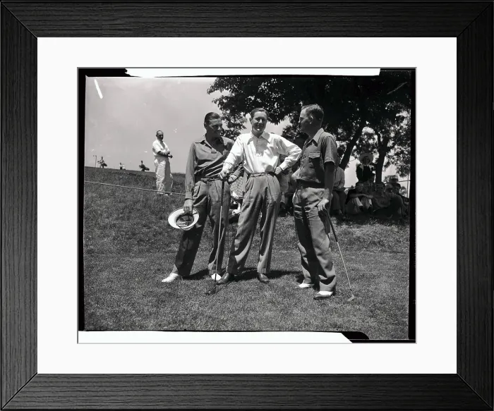 Framed Print : Harold McSpaden, Byron Nelson, and Sam Byrd Framed Print : Harold McSpaden, Byron Nelson, and Sam Byrd