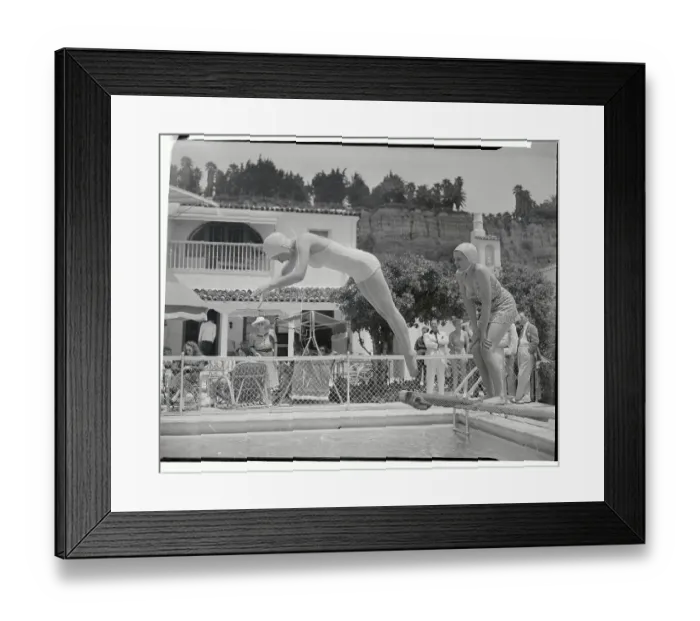 Framed Print : Judy Garland and Peers at Swimming Party Framed Print : Judy Garland and Peers at Swimming Party