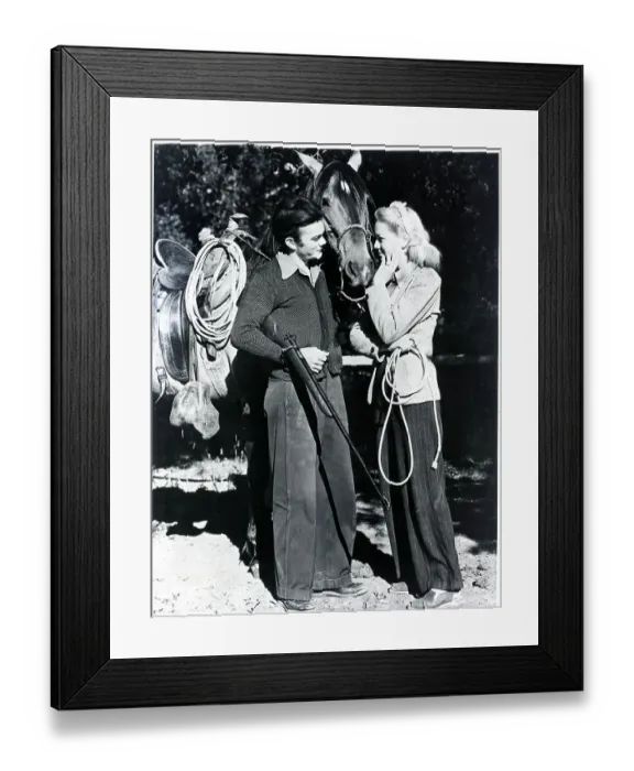 Framed Print : Dorcey, Dead End Kid, And Wife / Dude Ranch Framed Print : Dorcey, Dead End Kid, And Wife / Dude Ranch