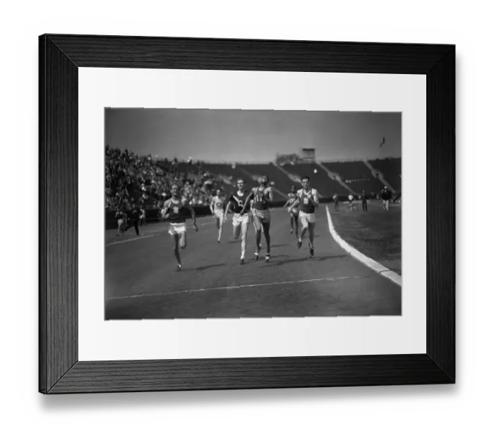 Framed Print : Woodruff Wins I.C. 4-A 440-Yard Event Framed Print : Woodruff Wins I.C. 4-A 440-Yard Event