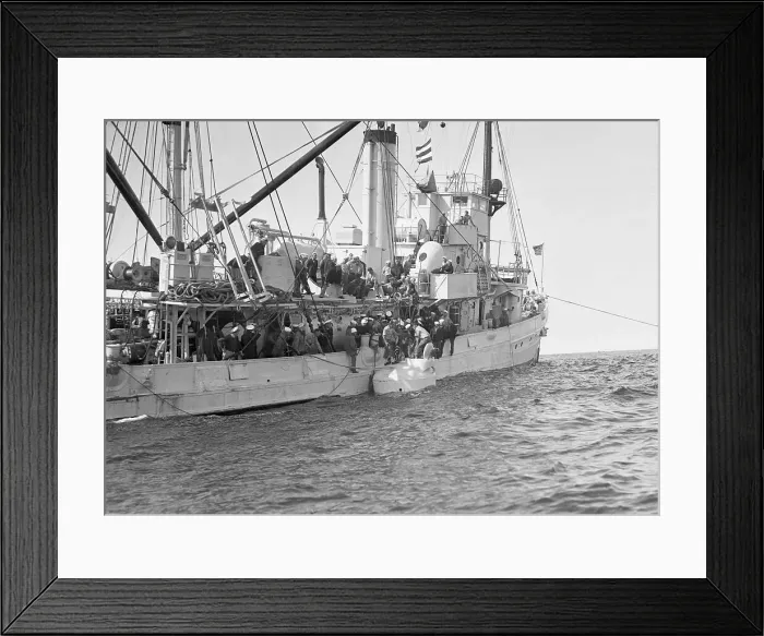 Framed Print : Rescue Ship Falcon Rescuing Victims Framed Print : Rescue Ship Falcon Rescuing Victims