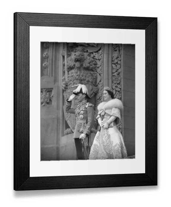 Framed Print : King George and Queen Elizabeth in Ottawa Framed Print : King George and Queen Elizabeth in Ottawa