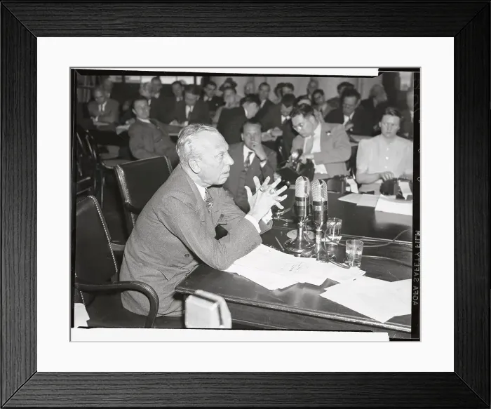 Framed Print : Alfred P. Sloan Testifying Framed Print : Alfred P. Sloan Testifying