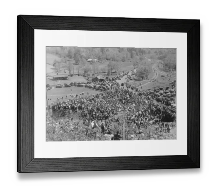 Framed Print : Large Crowd at United Mine Workers Meeting Framed Print : Large Crowd at United Mine Workers Meeting