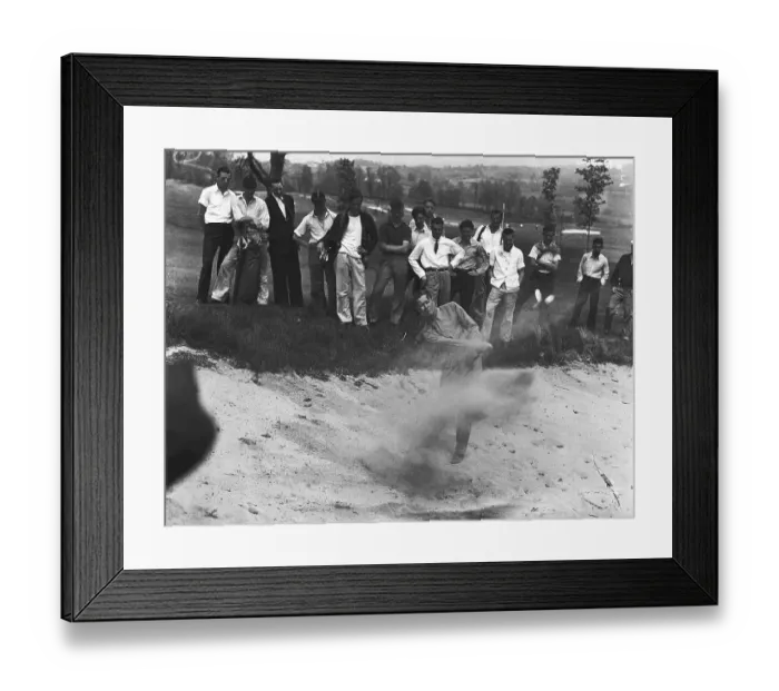 Framed Print : Byron Nelson Blasting out of Sand Trap Framed Print : Byron Nelson Blasting out of Sand Trap