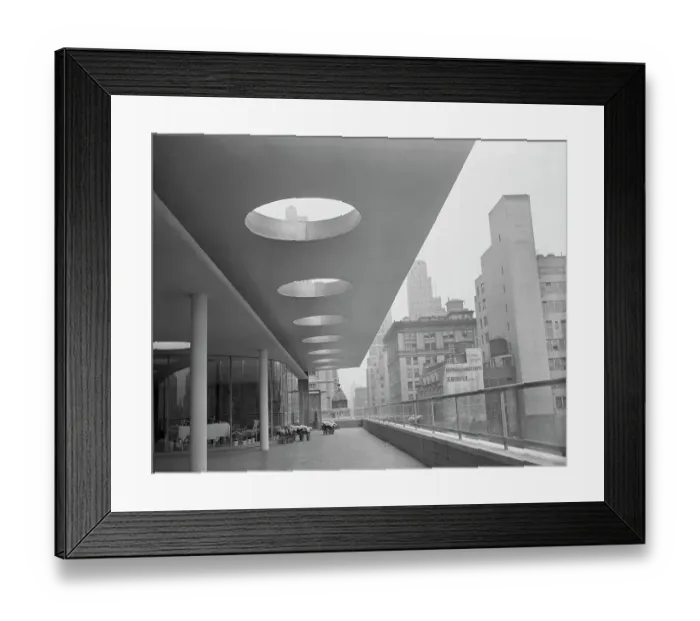 Framed Print : Museum of Modern Art Terrace Framed Print : Museum of Modern Art Terrace