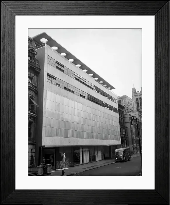 Framed Print : Exterior View Of MOMA Glass Wall Framed Print : Exterior View Of MOMA Glass Wall