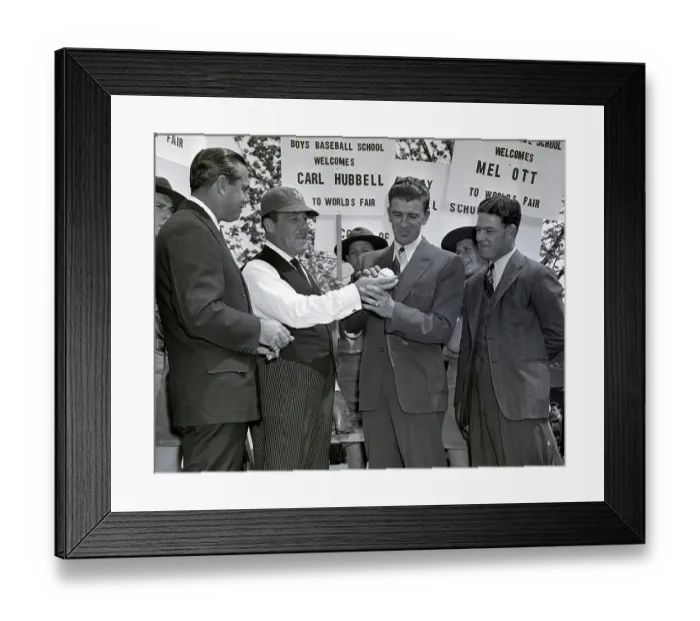 Framed Print : Ny Giants Standing W / World'S Fair Pres Framed Print : Ny Giants Standing W / World'S Fair Pres