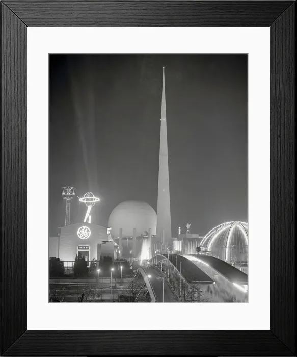 Framed Print : The Trylon and Perisphere Framed Print : The Trylon and Perisphere