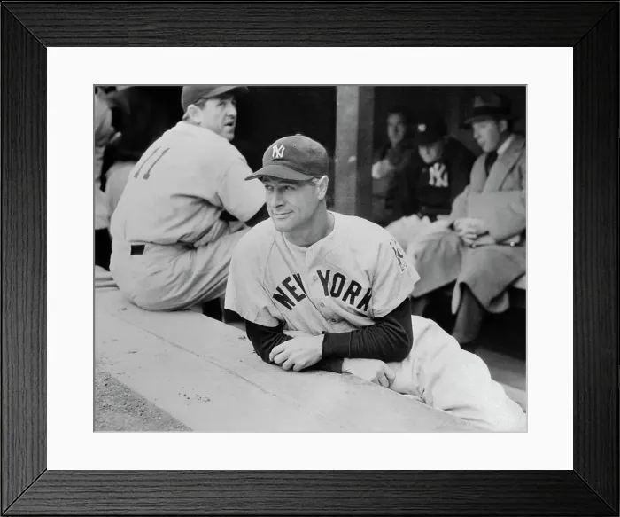 Framed Print : Lou Gehrig Looking Out Of Dugout Framed Print : Lou Gehrig Looking Out Of Dugout