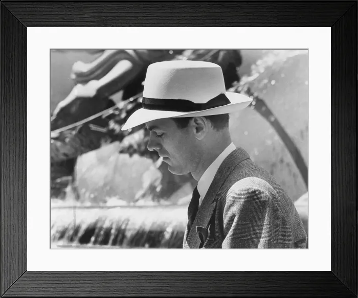 Framed Print : Man in Panama Hat Framed Print : Man in Panama Hat